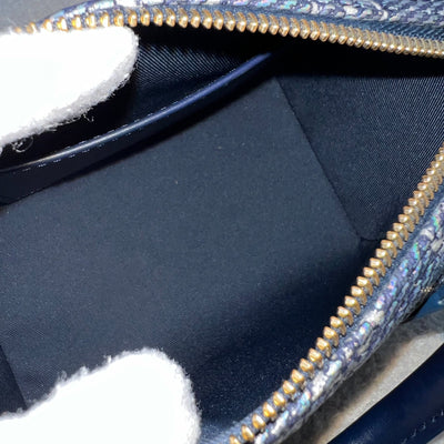LV Limited Edition Speedy 20 Bag in Blue Monoglam Coated Canvas and GHW