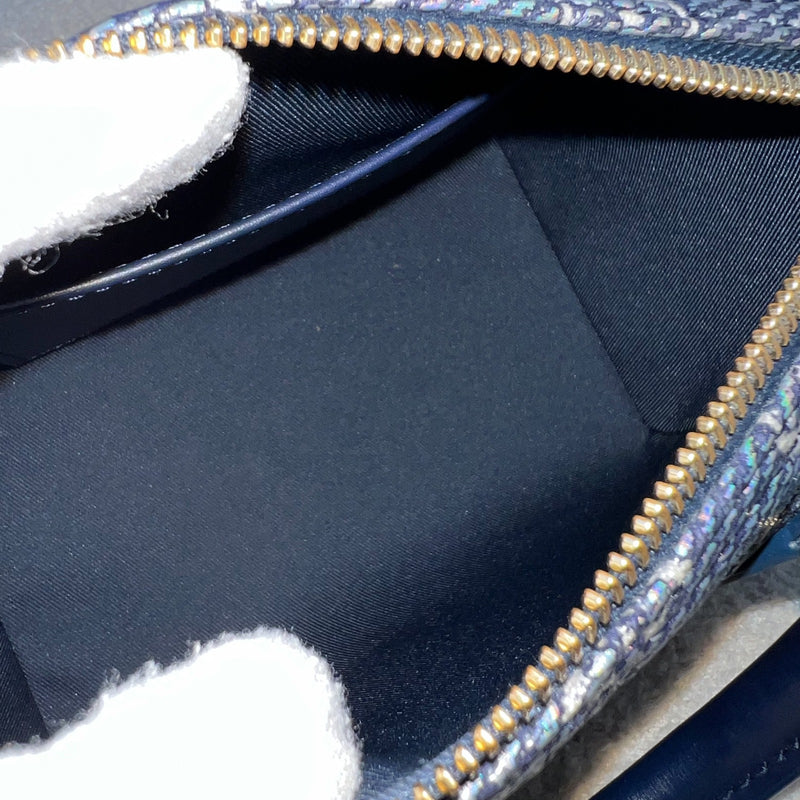 LV Limited Edition Speedy 20 Bag in Blue Monoglam Coated Canvas and GHW