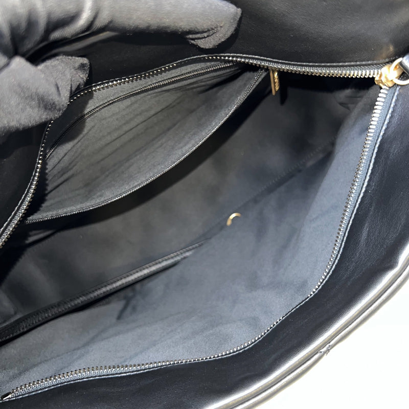 [Brand New - Oct 2025] Chanel 25K Shoulder Shopping Bag in Black Lambskin and AGHW