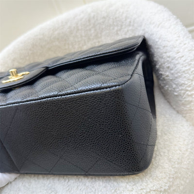 Chanel Jumbo Classic Flap DF in Black Caviar and GHW