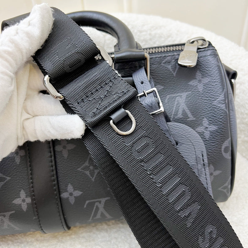 LV Keepall Bandoulière 25 Reverse Monogram Eclipse and BHW (Model: M46271)