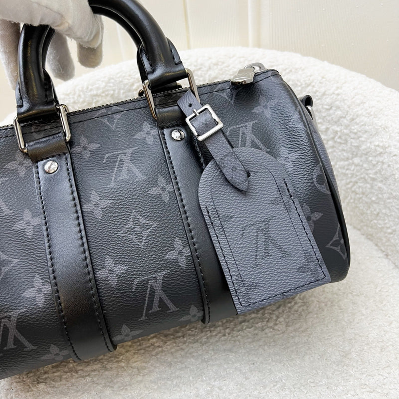 LV Keepall Bandoulière 25 Reverse Monogram Eclipse and BHW (Model: M46271)