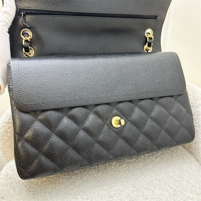 Chanel Jumbo Classic Flap DF in Black Caviar and GHW