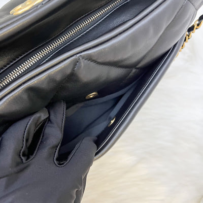 [Brand New - Oct 2025] Chanel 25K Shoulder Shopping Bag in Black Lambskin and AGHW