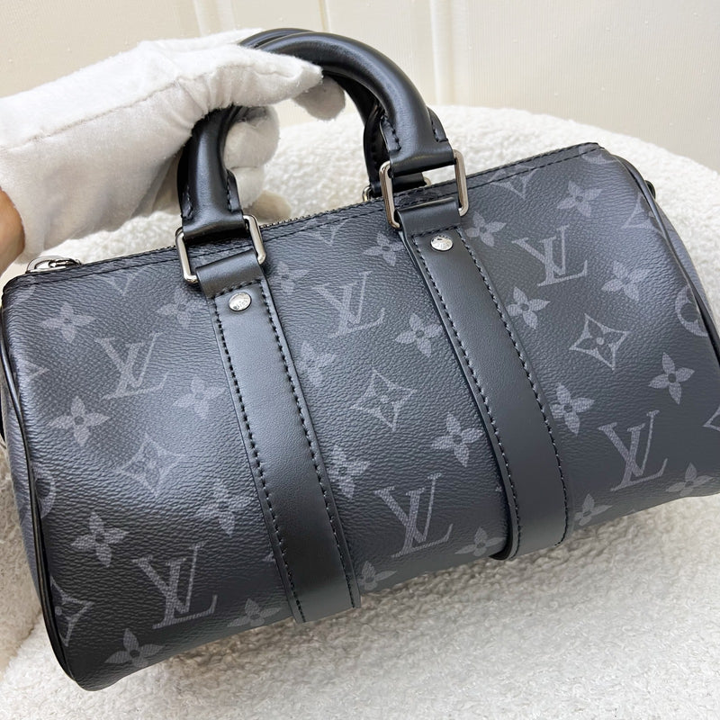 LV Keepall Bandoulière 25 Reverse Monogram Eclipse and BHW (Model: M46271)