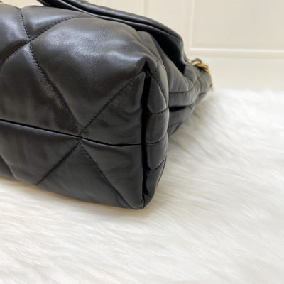 [Brand New - Oct 2025] Chanel 25K Shoulder Shopping Bag in Black Lambskin and AGHW