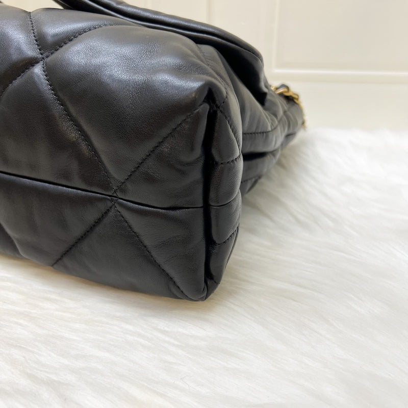 [Brand New - Oct 2025] Chanel 25K Shoulder Shopping Bag in Black Lambskin and AGHW