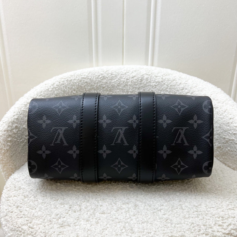 LV Keepall Bandoulière 25 Reverse Monogram Eclipse and BHW (Model: M46271)