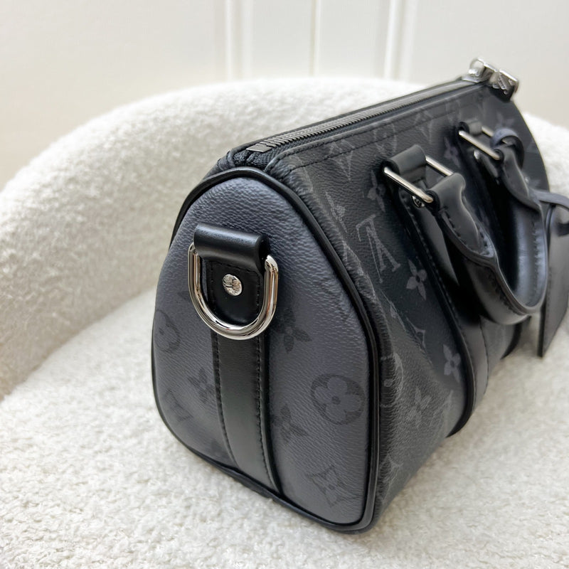 LV Keepall Bandoulière 25 Reverse Monogram Eclipse and BHW (Model: M46271)