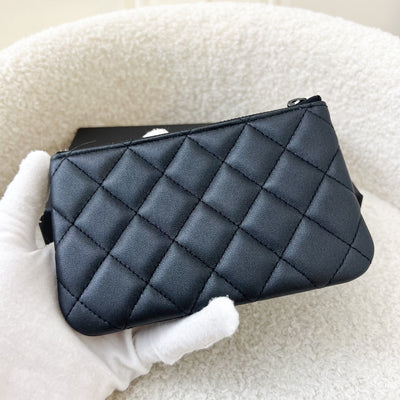 Chanel Classic So Black Mini O Case in Black Leather BHW