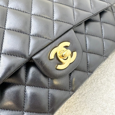 Chanel Medium Classic Flap CF in Black Lambskin and GHW