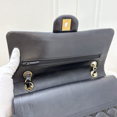 Chanel Medium Classic Flap CF in Black Lambskin and GHW