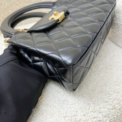 [Brand New - Nov 2024] Chanel Mini / Small Kelly Bag in 25C Black Shiny Distressed Calfskin and AGHW (Model: AS4416)