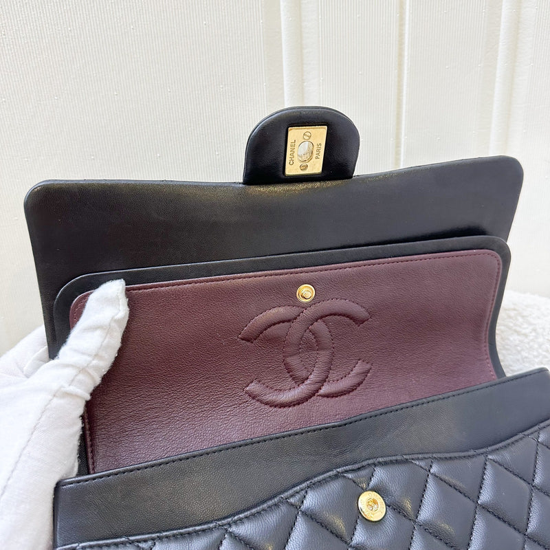 Chanel Medium Classic Flap CF in Black Lambskin and GHW