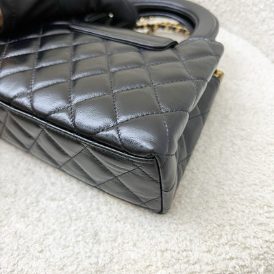 [Brand New - Nov 2024] Chanel Mini / Small Kelly Bag in 25C Black Shiny Distressed Calfskin and AGHW (Model: AS4416)