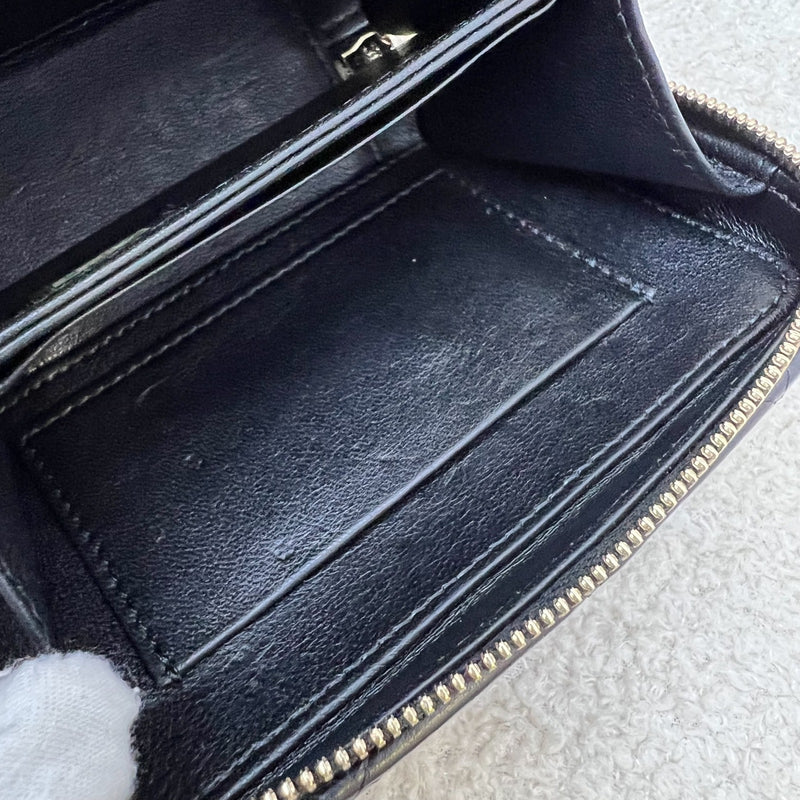Chanel 22A Afternoon Tea Vanity / Clutch with Chain in Black Lambskin and AGHW