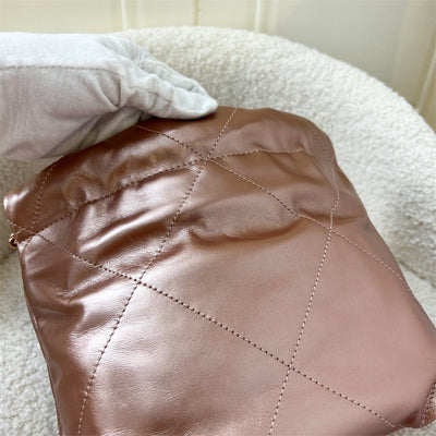 Chanel Mini 22 Hobo in 23S Rose Gold Calfskin and RGHW