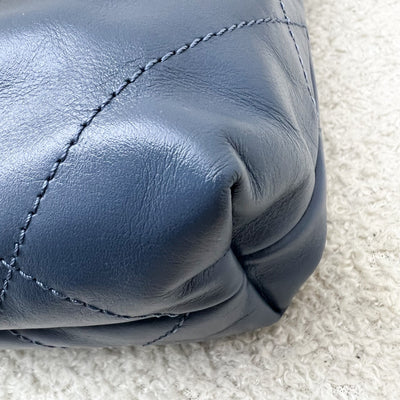 Chanel 22 Mini Hobo Bag in Blue Calfskin and AGHW