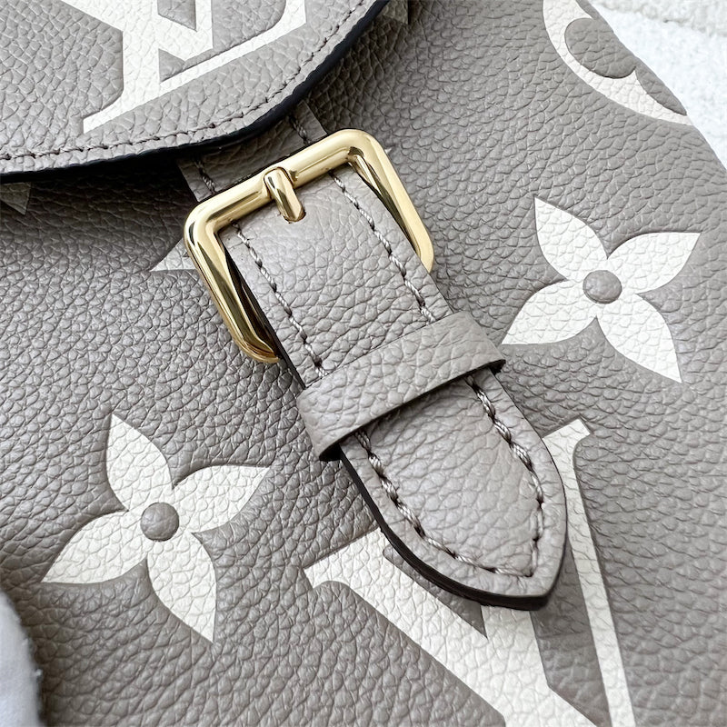 LV Tiny Backpack in Tourterelle Beige Monogram Empreinte Leather GHW