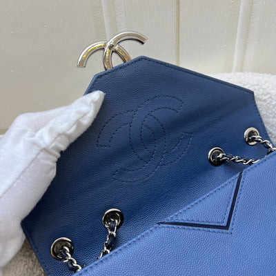 Chanel Seasonal Small Flap in Petroleum Blue Caviar and SHW