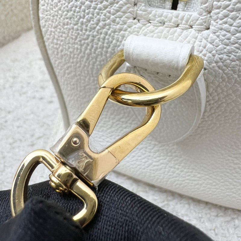 LV Milky Way Speedy 20 in Latte and Candy Blue Giant Monogram Empreinte Leather and GHW