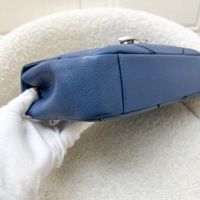 Chanel Seasonal Small Flap in Petroleum Blue Caviar and SHW