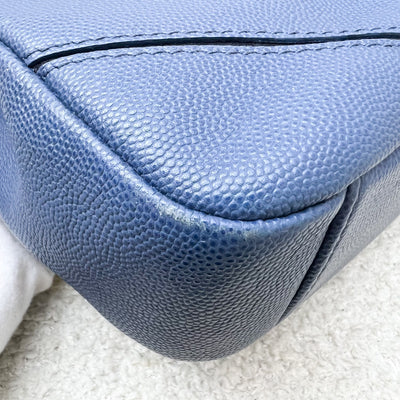 Chanel Seasonal Small Flap in Petroleum Blue Caviar and SHW