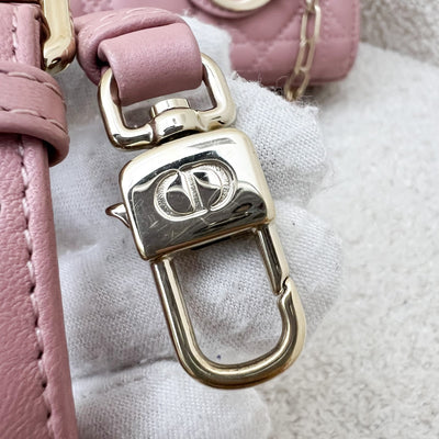 Dior Micro Lady D-Joy in Rose des Vents Cannage Lambskin and LGHW (Model: S0910ONGE, Colour code: M77P)