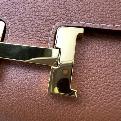 Hermes Constance To Go CTG in Gold Evercolor Leather and GHW