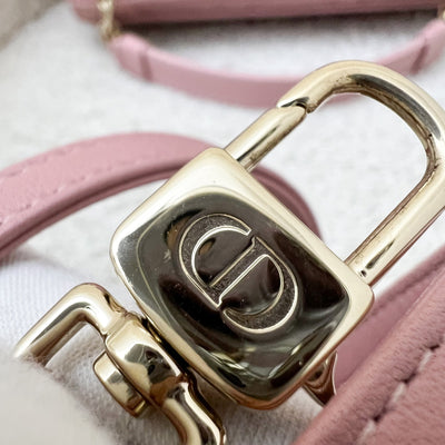 Dior Micro Lady D-Joy in Rose des Vents Cannage Lambskin and LGHW (Model: S0910ONGE, Colour code: M77P)