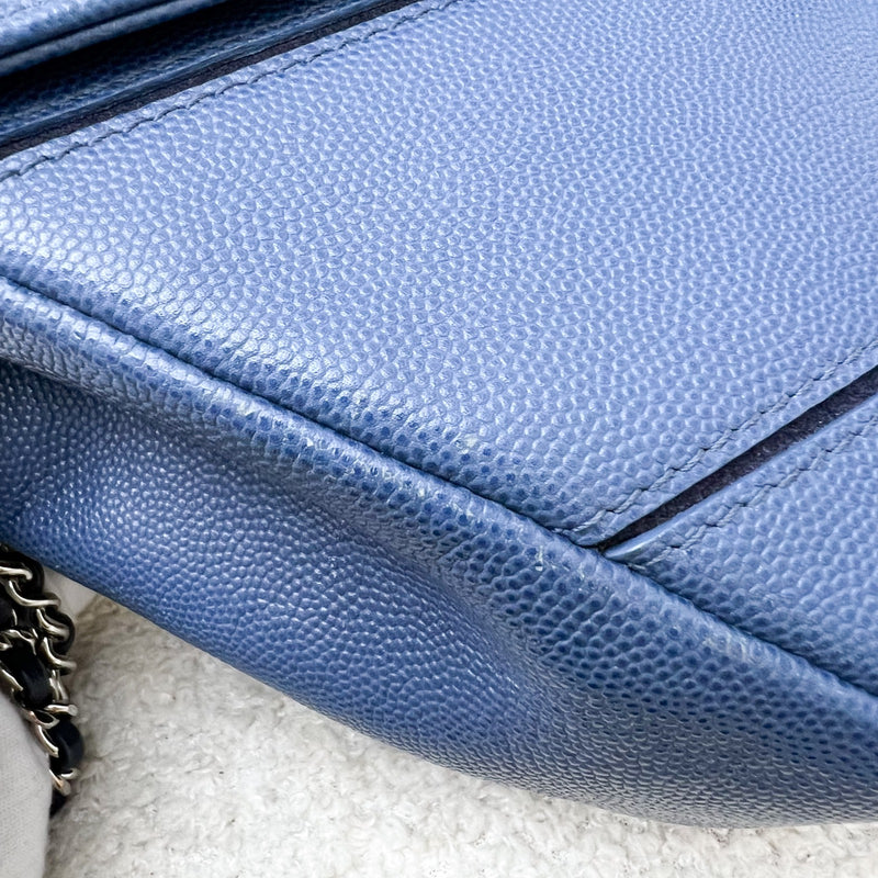 Chanel Seasonal Small Flap in Petroleum Blue Caviar and SHW