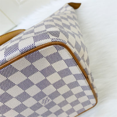 LV Saleya PM Tote in Damier Azur Canvas and GHW