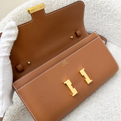 Hermes Constance To Go CTG in Gold Evercolor Leather and GHW