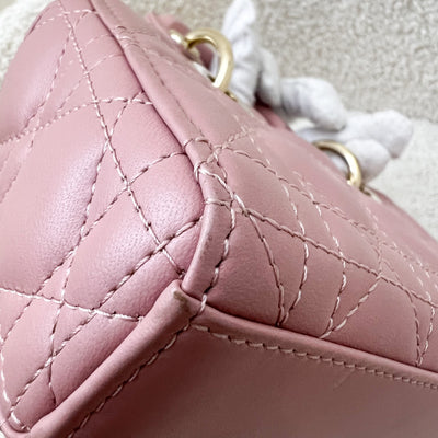 Dior Micro Lady D-Joy in Rose des Vents Cannage Lambskin and LGHW (Model: S0910ONGE, Colour code: M77P)