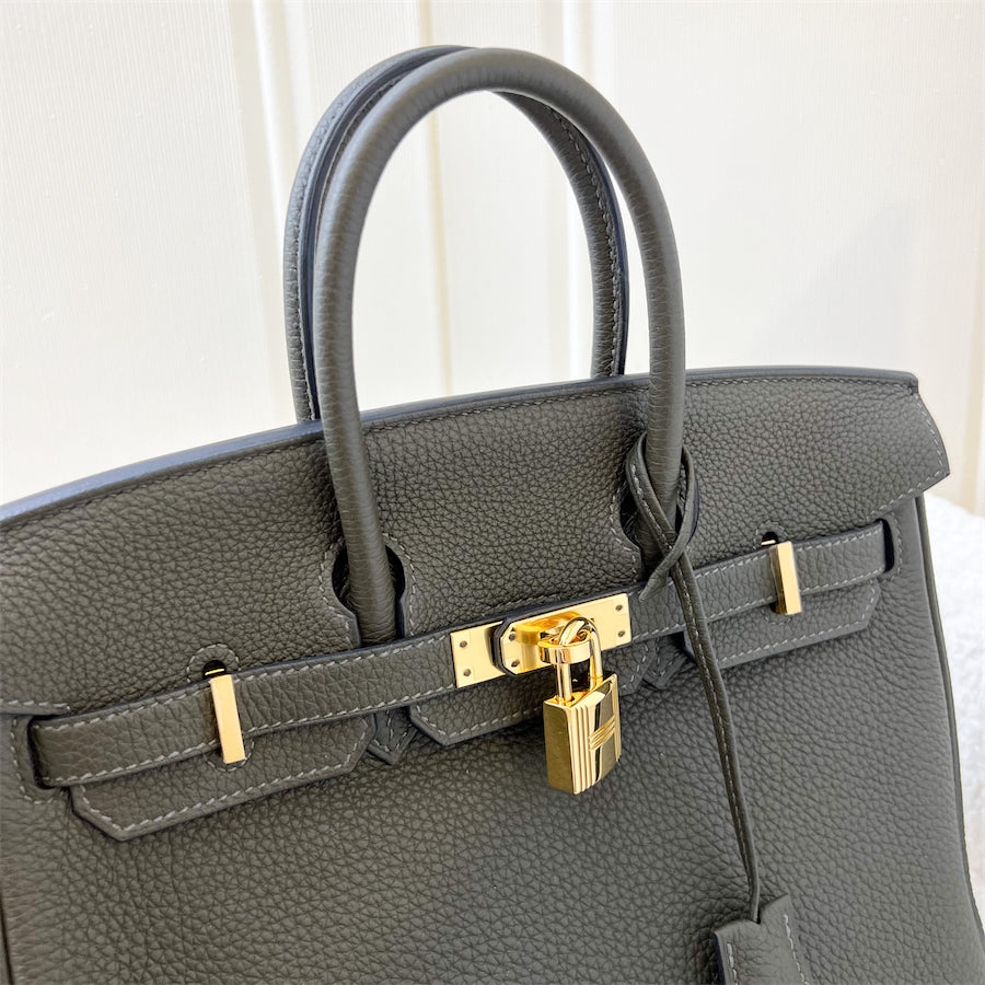 Hermes Birkin 25 in Vert Maquis Togo Leather and GHW Brands Lover