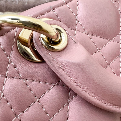 Dior Micro Lady D-Joy in Rose des Vents Cannage Lambskin and LGHW (Model: S0910ONGE, Colour code: M77P)