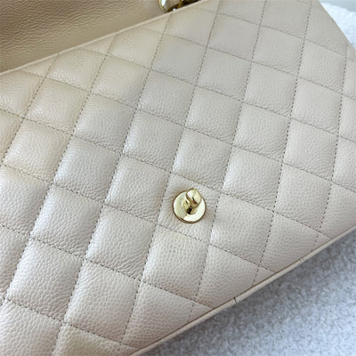 Chanel Classic Jumbo Classic Flap in Beige Caviar LGHW