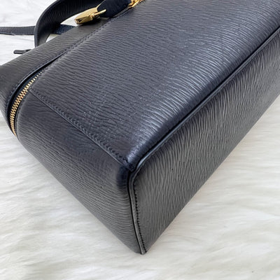 Loro Piana Extra Bag L27 in Dark Navy Blue Calfskin and GHW