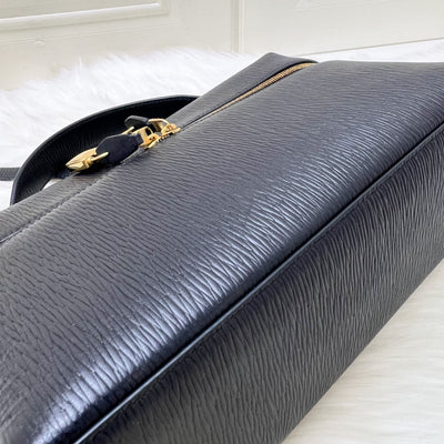 Loro Piana Extra Bag L27 in Dark Navy Blue Calfskin and GHW