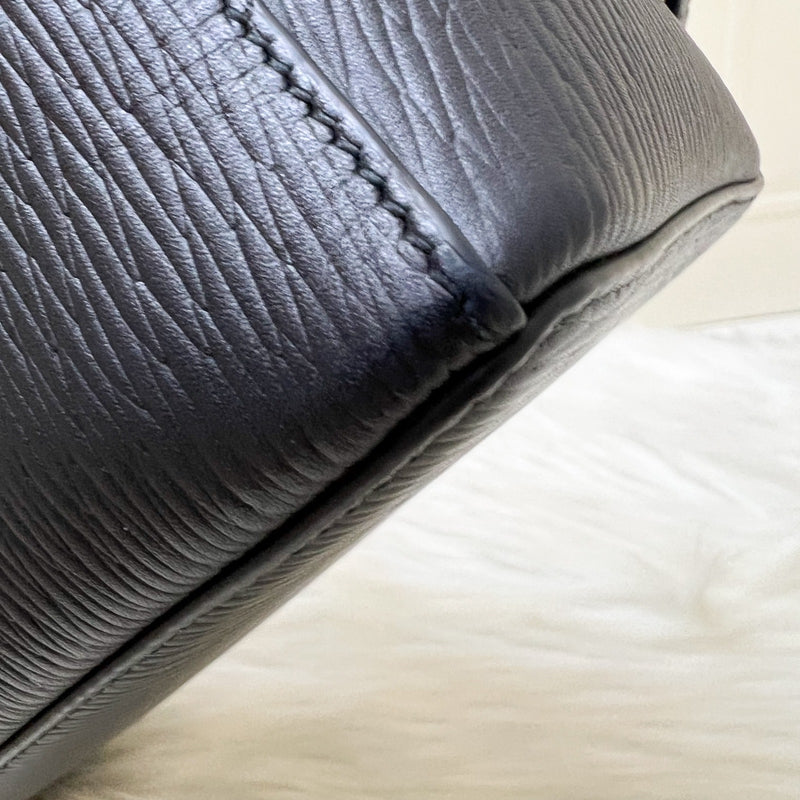 Loro Piana Extra Bag L27 in Dark Navy Blue Calfskin and GHW