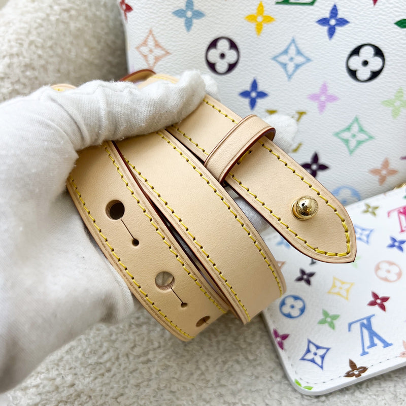 LV x TM All in BB in Murakami Multicolored Monogram Coated Canvas and GHW (Model: M13089)