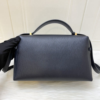 Loro Piana Extra Bag L27 in Dark Navy Blue Calfskin and GHW