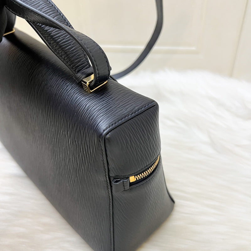 Loro Piana Extra Bag L27 in Dark Navy Blue Calfskin and GHW