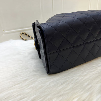 Chanel 25 Small Hobo Bag in 25S Navy Caviar and AGHW (Model: AS5293)