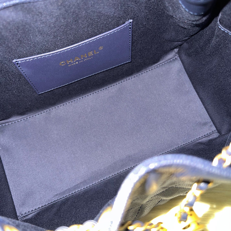 Chanel 25 Small Hobo Bag in 25S Navy Caviar and AGHW (Model: AS5293)