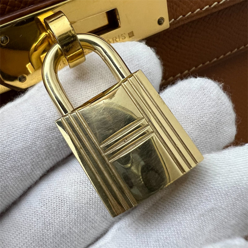 Hermes Vintage Kelly 28 in Courcheval (Epsom) Leather and GHW