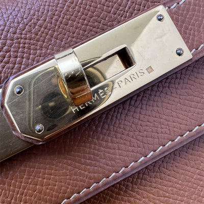 Hermes Vintage Kelly 28 in Courcheval (Epsom) Leather and GHW