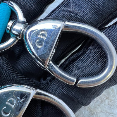 Dior Mini Lady Dior in Turquoise Lambskin and SHW