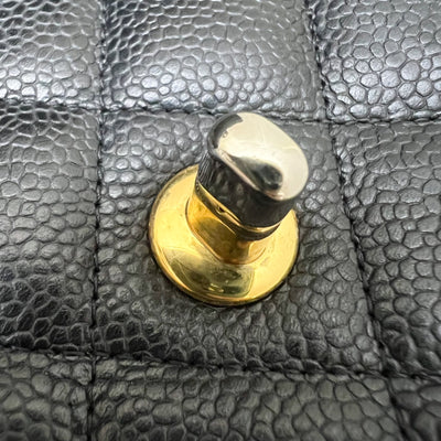 Chanel Classic Maxi Single Flap in Black Caviar and GHW