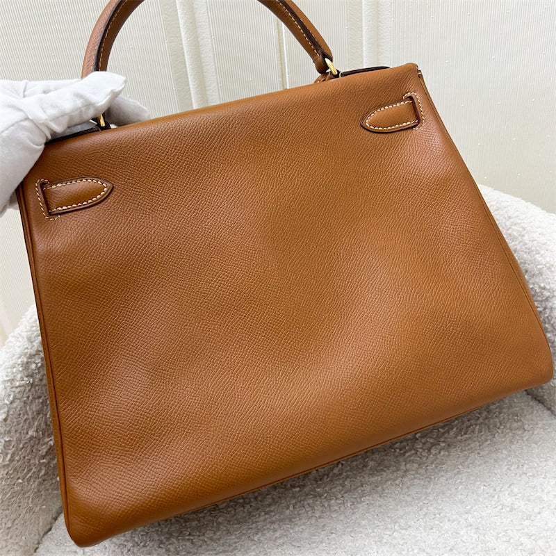 Hermes Vintage Kelly 28 in Courcheval (Epsom) Leather and GHW